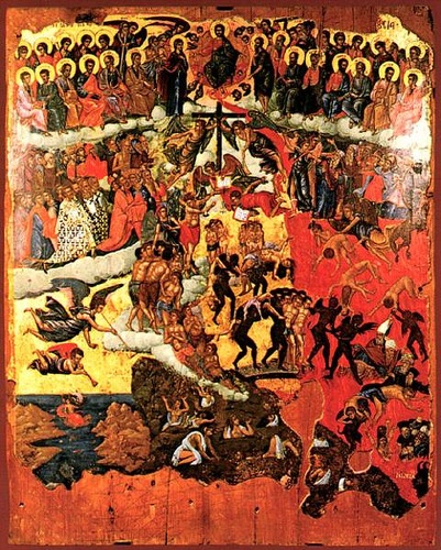 Judgement Day, 17th century. (Church of St. Panteleimonas in Fodele, Malebyzi)