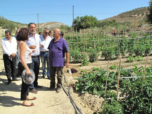 ο Δήμαρχος Ηρακλείου στον λαχανόκηπο