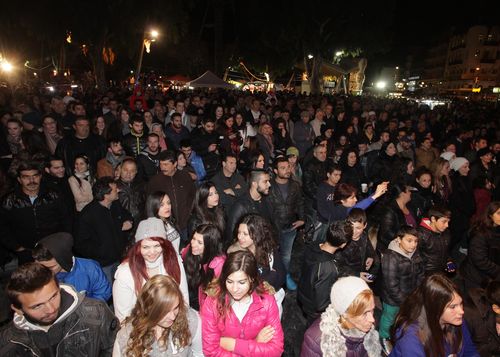 Από την εκδήλωση στην πλατεία Ελευθερίας