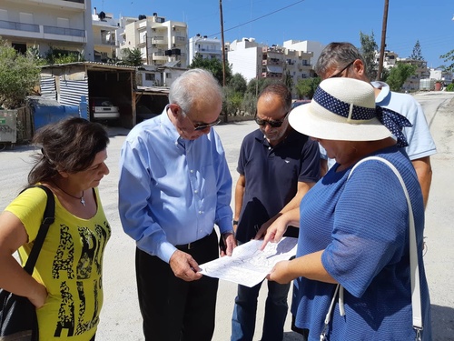 Δήμαρχος Ηρακλείου Βασίλης Λαμπρινός - Έργα αντικατάστασης δικτύου Χρυσοπηγή