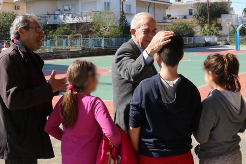 Επίσκεψη Δημάρχου Ηρακλείου Βασίλη Λαμπρινού σε σχολεία