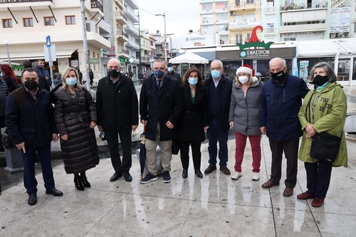 Στους εμβολιασμούς στο «Χριστουγεννιάτικο Κάστρο ο Δήμαρχος Ηρακλείου Βασίλης Λαμπρινός